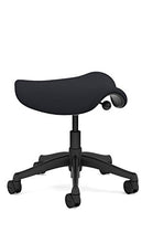 Load image into Gallery viewer, Freedom Saddle Seat Humanscale Chair F300 - Graphite Frame Graphite Fabric - Standard Casters