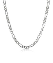 Load image into Gallery viewer, Sterling Silver 3MM Solid Figaro Chain Necklace- Made in Italy- Available in Multiple lenghts-20