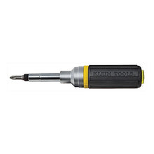 Load image into Gallery viewer, Ratcheting Screwdriver & Nut Driver, Multi-Bit, Cushion Grip Handle Klein Tools 32558, Yellow/Black
