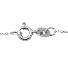 Load image into Gallery viewer, Platinum Plated 925 Sterling Silver Oval Chrome Diopside White Zircon Necklace Pendant Wedding Jewelry for Women Gift Size 18" Ct 0.8