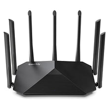 Load image into Gallery viewer, Speedefy AC2100 Smart WiFi Router - Dual Band Gigabit Wireless Router for Home & Gaming, 4x4 MU-MIMO, 7x6dBi External Antennas for Strong Signal, Parental Control, Support IPv6 (Model K7)
