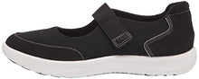 Load image into Gallery viewer, Clarks womens Adella West Sneaker, Black Textile, 9 US