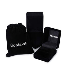 Load image into Gallery viewer, BONLAVIE Mens Vintage Rings with White Cubic Zirconia CZ 925 Sterling Silver Wedding Band Engagement Ring Size 9