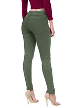 Load image into Gallery viewer, Women's Butt Lift V2 Super Comfy Stretch Denim Jeans P43637SK Olive 11