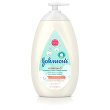 Load image into Gallery viewer, Johnson's CottonTouch Newborn Baby Face and Body Lotion, Hypoallergenic Moisturization for Baby's Skin, Made with Real Cotton, Paraben-Free, Sulfate-Free, Dye-Free, 27.1 fl. oz
