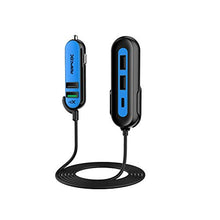 Load image into Gallery viewer, RapidX X5 Plus Car Charger 5 USB Ports QC 3.0/Type C Blue