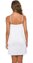 Load image into Gallery viewer, AUHEGN Women Soft Sleep Chemise Dress Lightweight Full Slip (White,Medium)