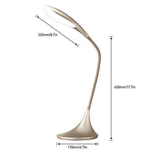 Load image into Gallery viewer, LED Desk Lamp with Touch Control Swing Arm Craft Reading Light Gold Dimmable Portable Task Lamp Eye-Care Adjustable Table Lamps for Living Room/Office/Bedrooms/Kids/Nightstand/Study, Gift Idea