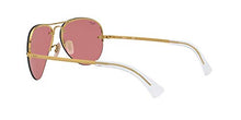 Load image into Gallery viewer, Ray-Ban Unisex-Adult RB3449 Sunglasses, Gold/Pink Mirror, 59 mm