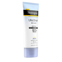 Load image into Gallery viewer, Neutrogena Ultra Sheer Dry-Touch Sunscreen Lotion, Broad Spectrum SPF 100 UVA/UVB Protection, Lightweight Water Resistant, Non-Comedogenic & Non-Greasy, 5 fl. oz