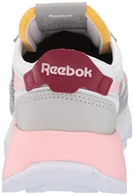 Load image into Gallery viewer, Reebok Kids' Classic Legacy Sneaker, Stark Grey/White/Urban Maroon, 5 M US