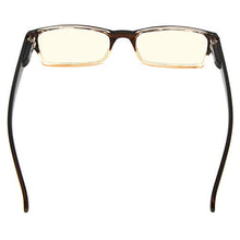 Load image into Gallery viewer, Anti Blue Rays Reduce Eyestrain and Headache Eyeglasses Computer Reading Glasses(Brown-Clear) +3.0