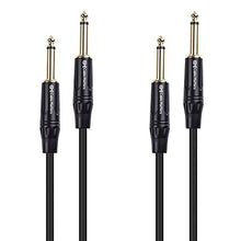 Load image into Gallery viewer, Cable Matters 2-Pack Premium XLR to XLR Microphone Cable 3 Feet & 1/4 Inch TS to TS Electric Guitar Cable