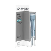 Load image into Gallery viewer, Neutrogena Rapid Wrinkle Repair Anti-Wrinkle Retinol Under Eye Cream for Dark Circles & Under Eye Bags - Wrinkle Eye Cream with Hyaluronic Acid, Glycerin & Retinol Cream, 0.5 fl. oz