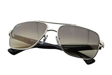 Load image into Gallery viewer, Ray-Ban Men's RB3483 Metal Square Sunglasses, Silver/Grey Gradient, 60 mm