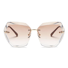 Load image into Gallery viewer, AEVOGUE Sunglasses For Women Oversized, Gold&brown, Size One Size Fits All