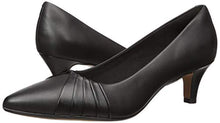 Load image into Gallery viewer, Clarks womens Linvale Crown Pump, Black Leather, 7.5 US