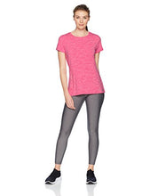 Load image into Gallery viewer, Amazon Essentials Women's 2-Pack Tech Stretch Short-Sleeve Crewneck T-Shirt, -charcoal heather/radiant raspberry heather, XX-Large