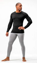 Load image into Gallery viewer, DEVOPS 2 Pack Men's Thermal Long Sleeve Compression Shirts (Medium, Black/Red)