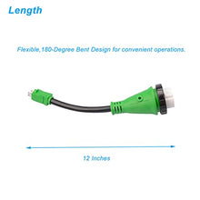 Load image into Gallery viewer, Veepeak 50 Amp Locking to 15 Amp 110V RV Adapter Dogbone, Heavy Duty 12 Inch 10/3 STW Cord, NEMA 5-15P Male Plug to SS2-50R Female Inlet Connector Electrical Converter for Camper Trailer Boat