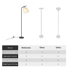 Load image into Gallery viewer, Wellwerks Arc Floor Lamps, Super Bright LED Torchiere Metal Floor Lamps, LED Floor Light with Remote Controlļ¼Standing Lamp with Stepless Dimmer for Living Room, Office and Bedroom