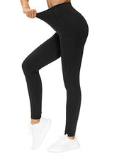 Load image into Gallery viewer, THE GYM PEOPLE Thick High Waist Yoga Pants with Pockets, Tummy Control Workout Running Yoga Leggings for Women (Large, Charcoal Grey)