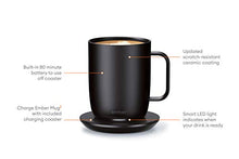 Load image into Gallery viewer, Ember Temperature Control Smart Mug 2, 14 oz, Black, 80 min. Battery Life - App Controlled Heated Coffee Mug - Improved Design