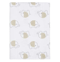 Load image into Gallery viewer, GERBER Baby 4-Pack Flannel Burp Cloth, Elephant, 20" x 14"