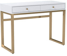 Load image into Gallery viewer, ACME Furniture Acme 92312 Coleen Desk, White & Brass