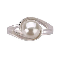 Load image into Gallery viewer, Clare White 6-7mm AAA Quality Freshwater 925 Sterling Silver Cultured Pearl Ring For Women - Size-5