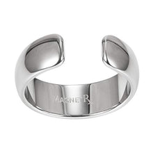 Load image into Gallery viewer, MagnetRX® Magnetic Therapy Pain Ring - Elegant Stainless Steel Ring for Pain Relief, Circulation, Healing & Arthritis Ring - Magnet Therapy Rings for Men (Polished Silver | Size: 8)