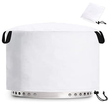 Load image into Gallery viewer, Tiga Fire Pit Shelter Cover Solo Stove Yukon, Round Fire Place Weatherpoof Cover Solo Stove Ranger, Heavy Duty 600D Polyester Oxford, Waterproof, Weatherpoof UV proof Drawstring & Storage Bag