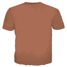 Load image into Gallery viewer, Unisex Holiday Shirt Rude Stag Party Fancy Dress 3D Offensive Boobs Printed Tee Brown