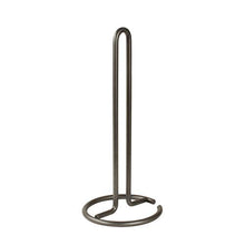 Load image into Gallery viewer, Spectrum Diversified Euro Holder for Kitchen Countertops, Bars & Dining Tables Steel Paper Towel Stand, Fits Standard & Jumbo Rolls, 1 EA, Industrial Gray