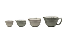 Load image into Gallery viewer, Creative Co-Op Set of 4 Batter Bowl Shaped Measuring Cups in Greys