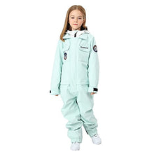 Load image into Gallery viewer, Kids One Piece Snowsuits Girls Ski Suits Overalls Waterproof Insulated Snow Wear Outfits Snowboarding Jackets