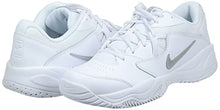 Load image into Gallery viewer, Nike Women's Court Lite 2 Tennis Shoe, White/Metallic Silver-White, 8.5 Regular US