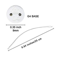 Load image into Gallery viewer, Rayhoo G4 LED Bulb Socket Halogen MR11 Base Ceremic Lamp Holder Socket, Miniature Bi-Pin Base Socket, Halogen Incandescent Led Socket Ceramic Body Lamp Holder, 10-Pack
