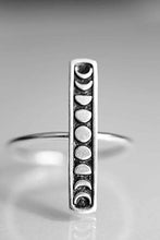 Load image into Gallery viewer, Moon Phase Ring, Moon Phase Jewelry, Moon Phase, Moon Ring, Sterling Silver Ring, Stacking Rings, Dainty Ring, Silver Moon Ring, Simple Ring