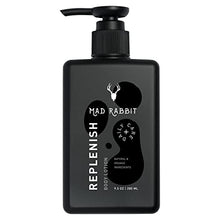 Load image into Gallery viewer, Mad Rabbit Replenish Tattoo Body Lotion - Unscented Lotion for Inked & Non- Inked Skin, Non-Greasy & Silicone-Free w/ Natural Ingredients, Lightweight & Long-Lasting Hydration for Daily Use