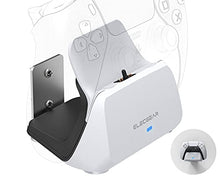 Load image into Gallery viewer, ElecGear Solo Charging Dock for PS5 Controller, Wall Mount and Desktop Dual Purposes USB Charger Stand Docking Station for Single Playstation 5 DualSense Wireless Controller