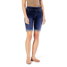 Load image into Gallery viewer, Signature by Levi Strauss & Co. Gold Label Women's Totally Shaping Pull On Bermuda Shorts (Standard and Plus), Sea and Sky, 10