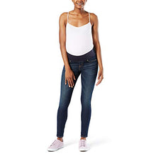 Load image into Gallery viewer, Signature by Levi Strauss & Co. Gold Label Women's Maternity Baby Bump Skinny Jeans, blue laguna, Medium