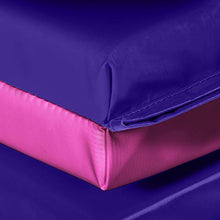 Load image into Gallery viewer, We Sell Mats 4 ft x 10 ft x 2 in Personal Fitness & Exercise Mat, Lightweight and Folds for Carrying, Purple/Pink