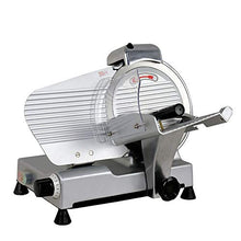 Load image into Gallery viewer, ZENY Semi-Auto Meat Slicer Stainless Steel 10" Blade Electric Deli Food Veggies Cutter for Commercial & Home Use Thickness Adjustable 240W 530 RPM
