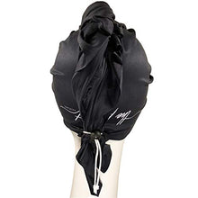 Load image into Gallery viewer, THE PERFECT HAIRCARE Microfiber Hair Towel Wrap Ultra-Fine Anti-Frizz Turban That Never Falls Off - Curly Girl Method Approved & Big (40' x 27.5") - Black