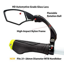 Load image into Gallery viewer, Hafny NEW Handlebar Bike Mirror, HD,Blast-resistant, Glass Lens, HF-MR095 (left)