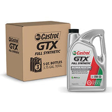 Load image into Gallery viewer, Castrol GTX Full Synthetic 0W-20 Motor Oil, 5 Quart Jug (Pack of 3)