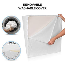 Load image into Gallery viewer, Leg Elevation Memory Foam Pillow with Removeable, Washable Cover - Elevated Pillows for Sleeping, Blood Circulation, Leg Swelling Relief and Sciatica Pain Relief - Pillow for Back Pain and Pregnancy