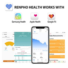 Load image into Gallery viewer, RENPHO Bluetooth Body Fat Scale, Digital Weight Scale Bathroom Smart Body Composition Analyzer Wireless BMI Compact Scale Health Monitor with Smartphone APP, 396 lbs